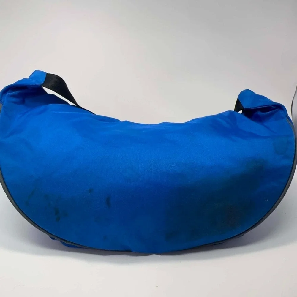 VTG LL Bean Waist Pack Blue Gray Purple Gorpcore Hiking Deluxe Medium Fanny Pack